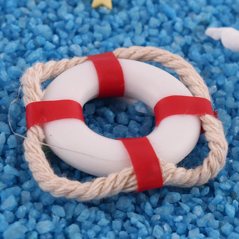 Miniature Food Play Life Buoy Mediterranean Style Mini Model 1:12 Ob11 Doll House dollhouse Ornaments