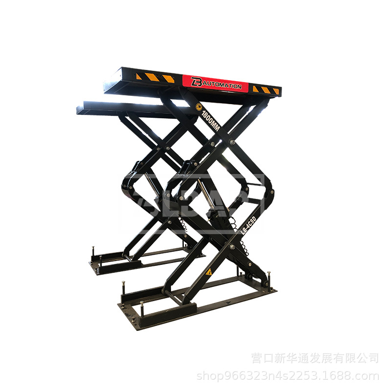 Equipo de mantenimiento de automóviles tijeras pequeñas equipo de mantenimiento de elevación de automóviles tijeras dobles elevador de tijera elevador Xizango