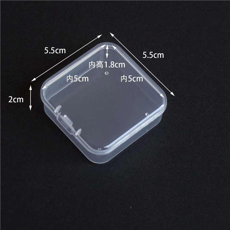 Accesorios DIY piezas de joyería cuentas transparentes caja de almacenamiento pendientes caja de almacenamiento joyería caja de acabado caja desmontable