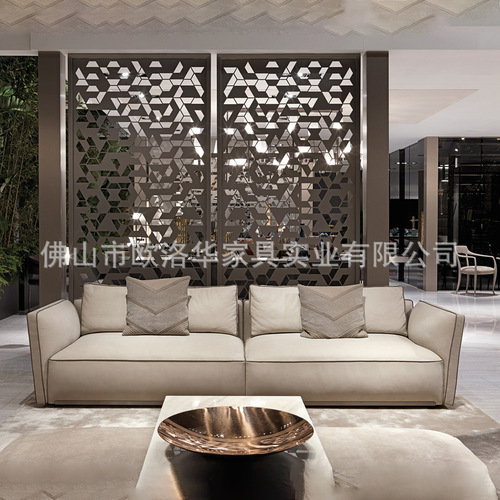 Italian light luxury fabric sofa, minimalist modern living room small apartment sponge combination Nordic popular technology fabric sofa