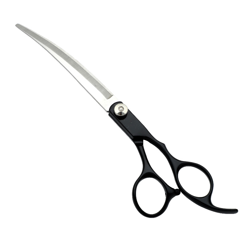 Tijeras de belleza para mascotas directas de fábrica tijeras de corte de pelo de perro tijeras planas profesionales tijeras curvas Teddy corte de pelo tijeras de belleza traje