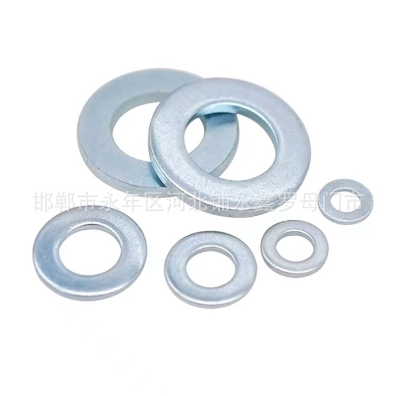 镀白锌平垫金属华司介子加大螺丝垫片M4M5M6M8M10M12M24加厚垫圈