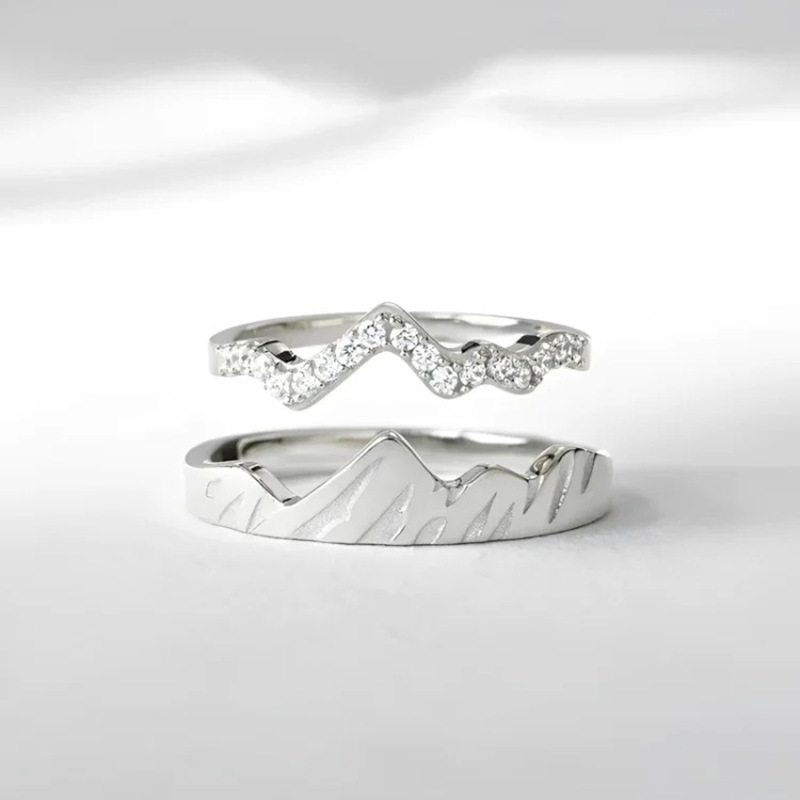 Rings Classification Classic Style Mountain Copper Inlay Zircon Rings