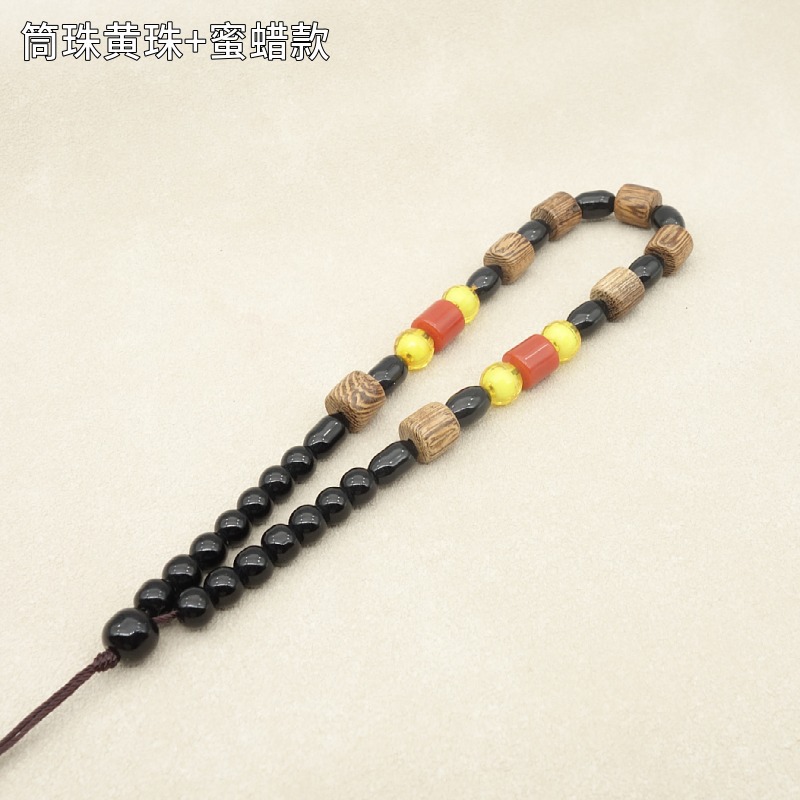 ⑥ Red Beads+yellow beeswax models