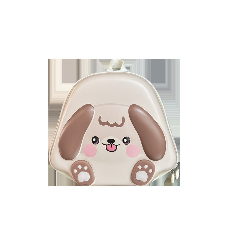 Jardín de infantes bebé mochila pequeña caricatura lindo perrito, mochila de cáscara de huevo para niños y niñas nueva mochila con luz para niños