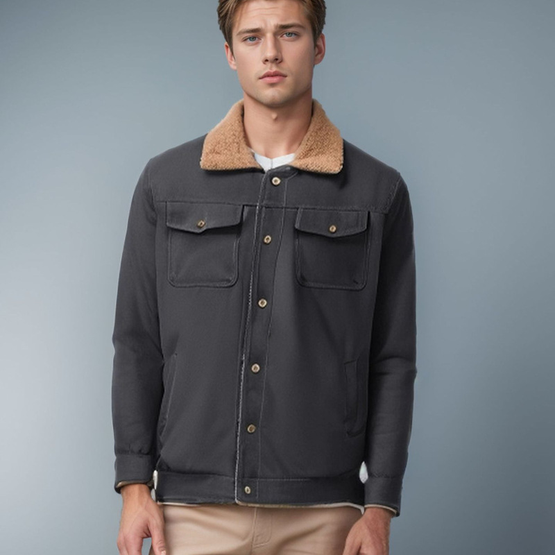 Original hot selling men's jacket cross-border original plush lining overwear jacket men