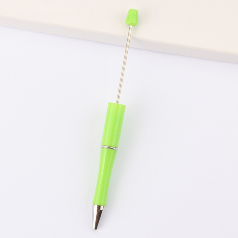 En stock al por mayor creativo de dibujos animados papelería DIY con cuentas bolígrafo logotipo imprimible