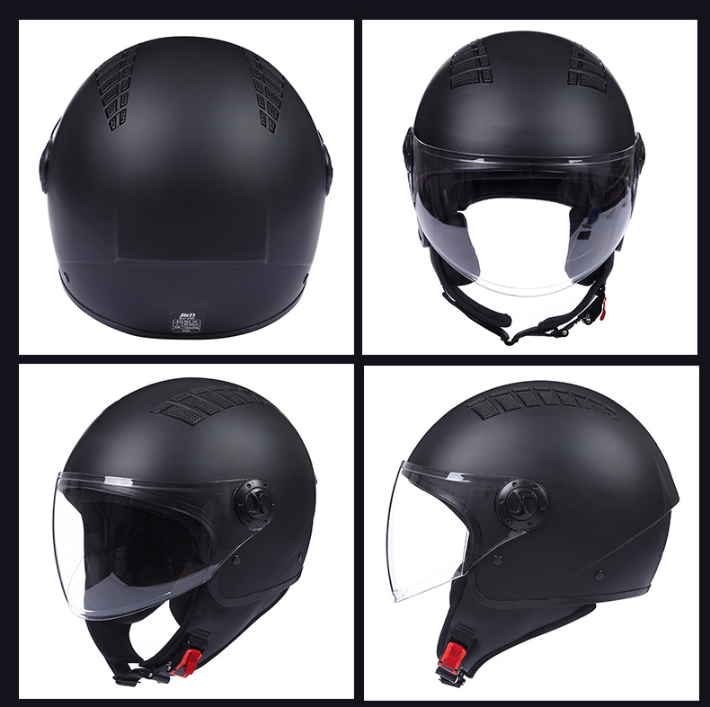 Electric Motorcycle Helmet Lightweight Retro Cruiser Helmet Unisex