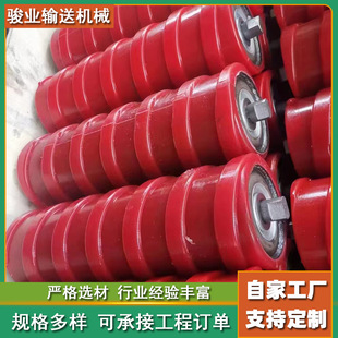 Rubber two-way self-aligning spiral roller set manufacturer correction rubber roller rubber coated tapered polyurethane spiral roller