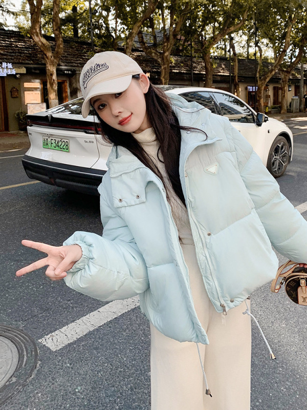 外贸可拆卸袖子羽绒棉服女冬季新款棉袄韩版宽松连帽棉衣短款外套|undefined
