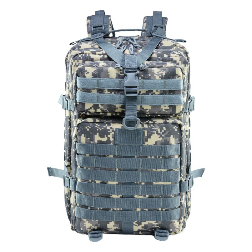 Mochila deportiva de gran capacidad, mochila táctica de camuflaje militar para exteriores, para acampar, ciclismo todoterreno, senderismo, montañismo