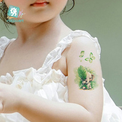 跨境面部閃粉卡通動物系列紋身貼紙兒童喜愛可愛萌彩色貼紙