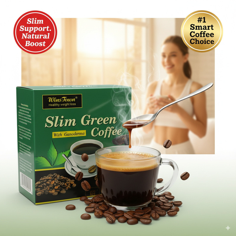 Hot Sell Winstown Slim Green Coffee with Ganoderma Reshi Coffee