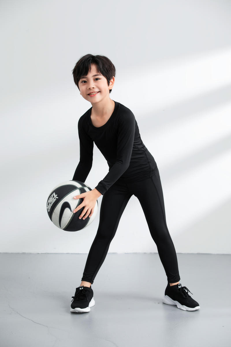 Niños de mangas largas traje de camiseta de fútbol de baloncesto ropa de fitness se puede imprimir 310 con lana se puede usar fuera