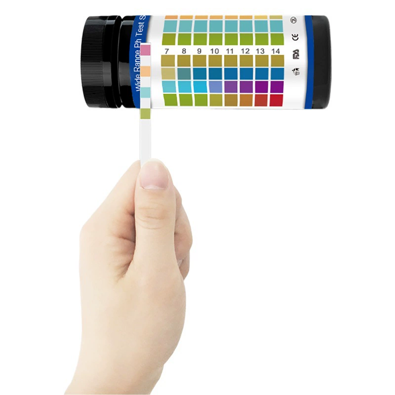 Тестовая бумага Wancheng Bio PH pH 0-14 Обнаружение качества воды, мочи и почвы трансграничное удобство PH тест-полоски