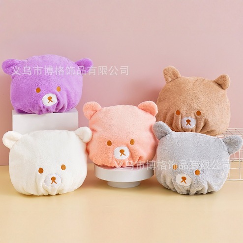 Sombrero de cabello seco para niños, gorra de baño para bebés, gorra de coral, gorra de coral