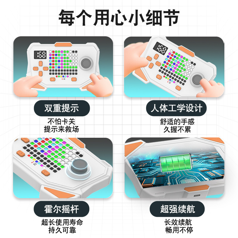 便携智能跨境AI超级密码机解压解密成人儿童逻辑玩具游戏机|undefined