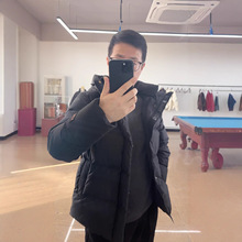 （男生也墙裂推荐的黑金5.0）情侣短款促销了羽绒服90白鸭绒五格