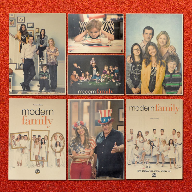 摩登家庭 Modern Family 美剧温情家庭海报 宿舍咖啡厅相框画墙贴