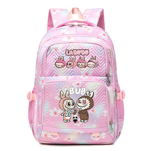 Labubu Cartoon Student Schoolbag Large Capacity Primary and Secondary School Student Schoolbag Trendyy Backpack Lightweight Fashionable Backpack