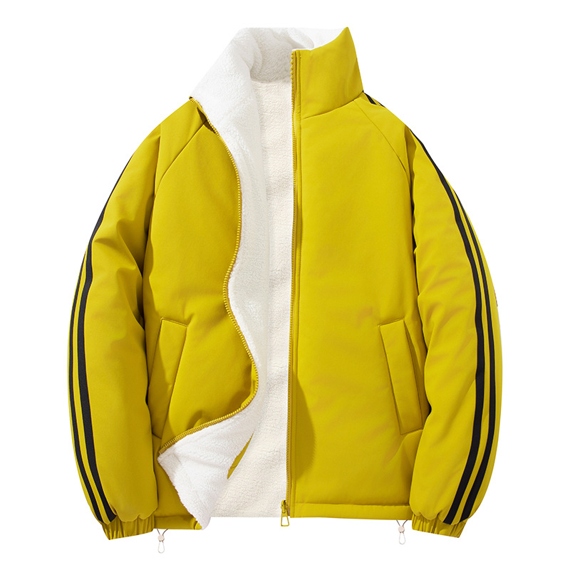 Double-sided Lambswool Padded Jacket For Men And Women Warm Coat_voghion.com