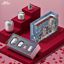 昔马电动剃须刀便携款男士刮胡刀鼻毛修剪器二合一绅士礼盒双刀