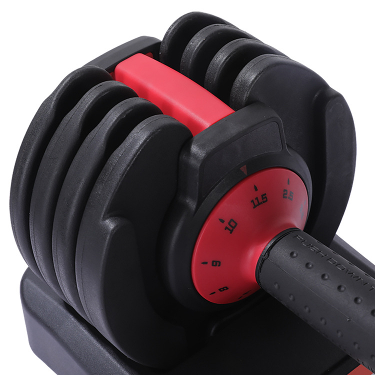 9 Seviye Ayarlanabilir İç Dönerli Kavrama Dumbbells Seti 11.5 kg Orta Ayarlı 25 lb Çapraz Sınır