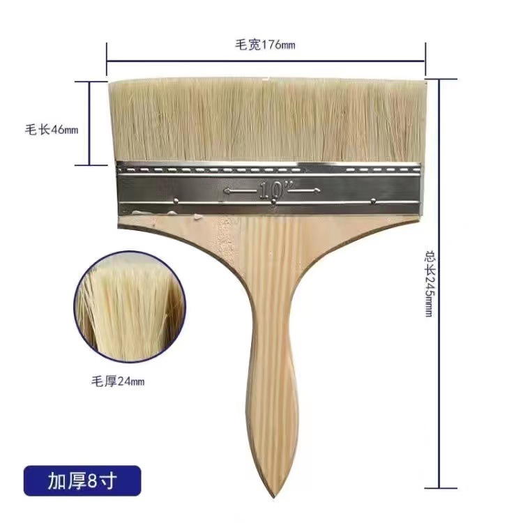 Cepillo de pintura gruesa de alta calidad, cepillo suave que no se cae, cepillo industrial, cepillo pequeño, cepillo duro, cepillo de aceite