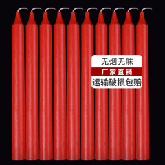 赤いキャンドル家庭用無煙無臭停電緊急防災照明春祭り新年仏陀耐燃性白いキャンドル