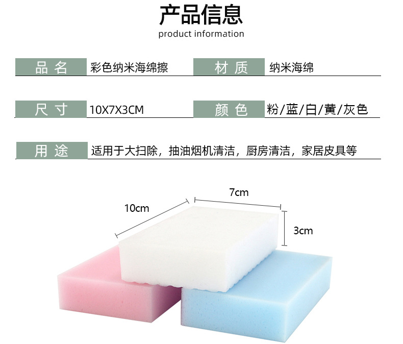 Factory direct supply cleaning cloth new multicolor sponge cloth kitchen cleaning dishwashing car wash sponge