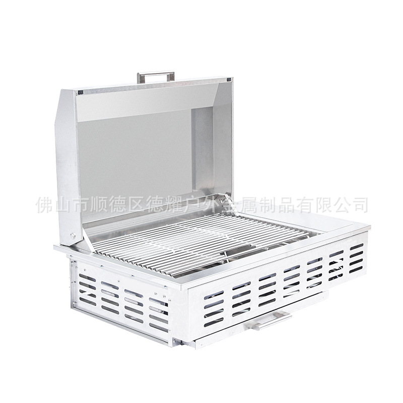horno de mesa escondido de acero inoxidable horno de barbacoa de gas portátil al aire libre incrustado horno de pizza