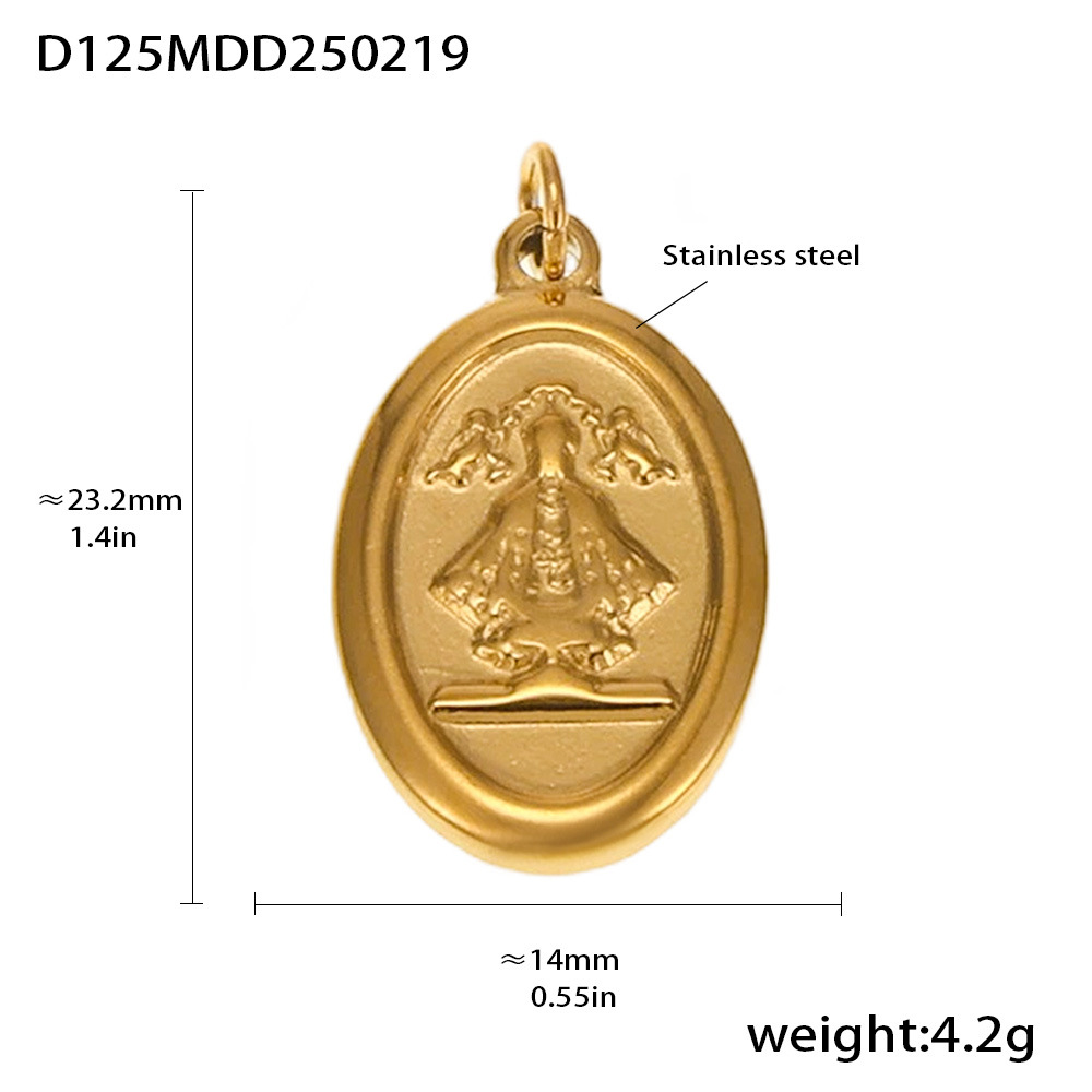 Moda misteriosa OL estilo personalidad colgante de acero inoxidable 18k oro real transfronterizo solo para los fabricantes de bombas europeas y americanas al por mayor