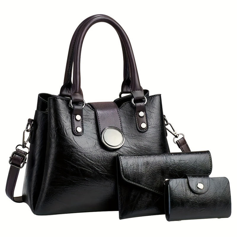 2026 New Cross-Border Dropshipping Women's Wallets and Handbags Retro Top Handle Crossbody Bag Cross-Border