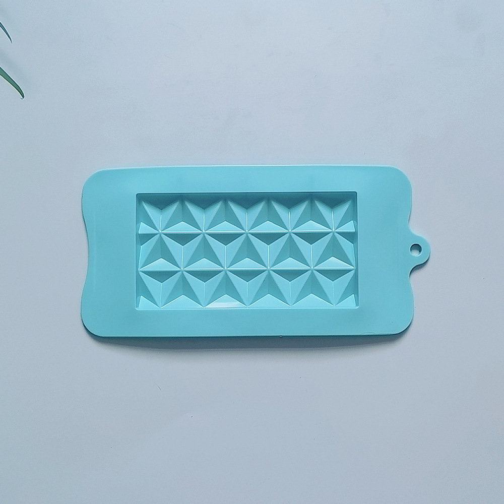 Triángulo chocolate 468 galletas molde de silicona pastel helado pudín molde de postre jabón utensilios de cocción