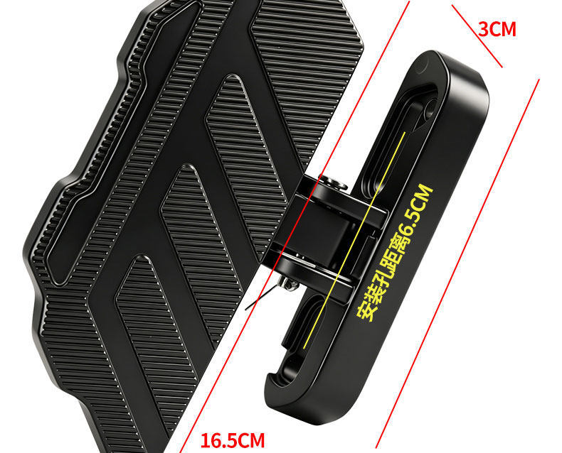 Suitable for the Warhawk Model Folding Pedal Electric Scooter and Motorcycle, Universal Aluminum Alloy Widened Anti-Slip Footrest Replacement Parts