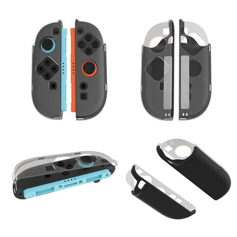 Switch2 small handle magnetic crystal protective case NS2 generation left and right handle split transparent PC case HBS-2816