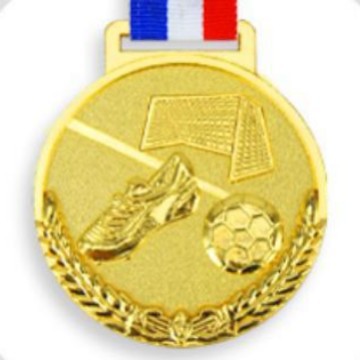 Fútbol 302 (oro y plata cobre tres colores) 6,5 cm