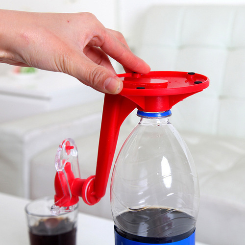 居家创意第二代加高雪碧可乐瓶倒置饮水器 家用懒人开关饮料机
