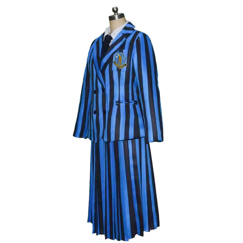 블루 세트 세트 (셔츠 + 넥타이 + 조끼)