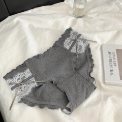 Girls' mid-waist thread sweet Japanese pure cotton crotch lace edge girls comfortable sexy underwear for women