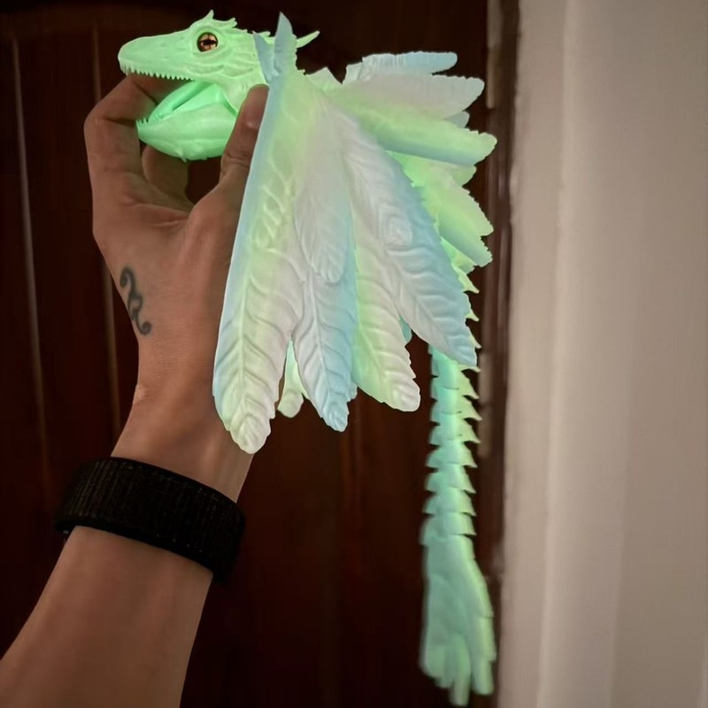 3d打印始祖鸟羽毛飞龙翼龙关节可动仿真模型手办礼物玩具鱼缸造景|undefined