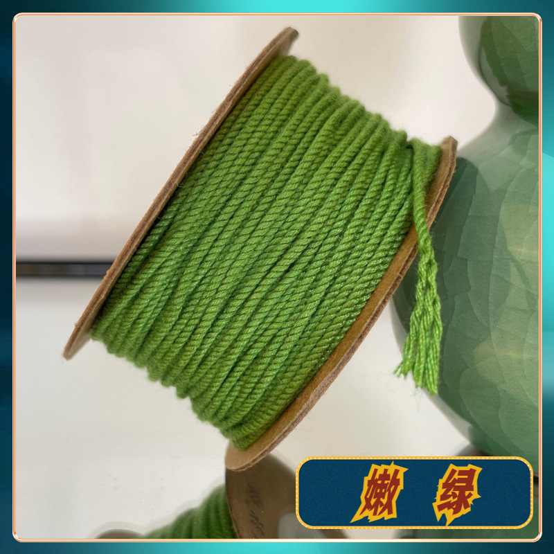 【工場直販】文玩手揉み綿ロープ、麻色編みロープ、手編み数珠糸、チベット菩提|undefined