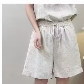Artistic Linen Casual Shorts, New Summer Style, Plus-Size Loose Fit, Slimming Versatile Shorts, Hot Pants, Straight-Leg Pants Ma2815
