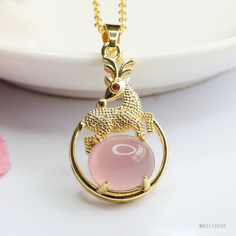 眷钰 Organic pendant jade, ethnic necklace, accessory, ethnic style, wholesale