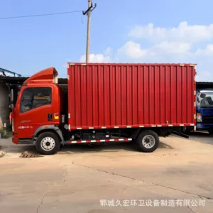 Sinotruk HOWO qutu furqon 4.72m yüngül yük, uzun məsafəli logistika yük maşını