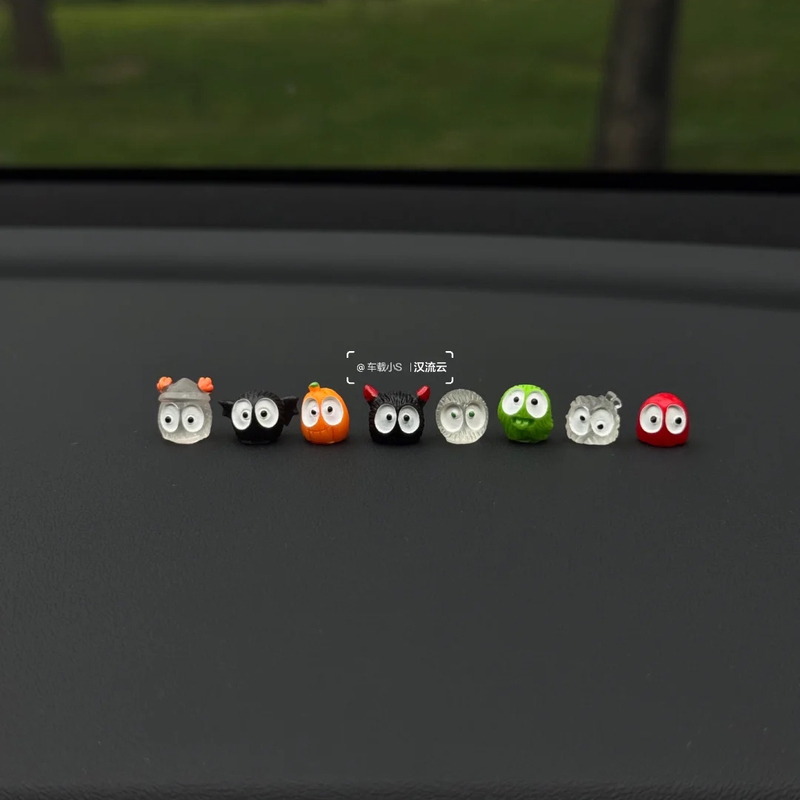 Trick-or-Treat Series Little Coal Ball Car Creative Ornament for Car Dashboard Screen Decoration Trick-or-Treat Series Little Coal Ball Car Creative Ornament for Car Dashboard Screen Decoration
