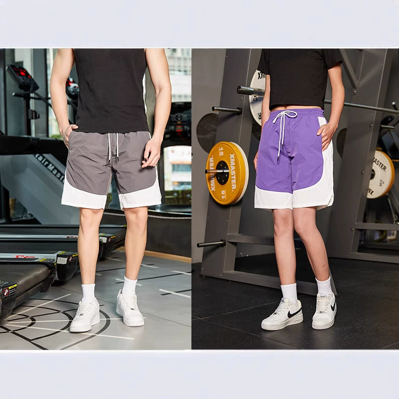 Нейлоновые брюки из ледяного шелка для пар, летние быстросохнущие брюки, мужские и женские спортивные шорты, общественная версия, повседневные брюки, брюки с пятью точками