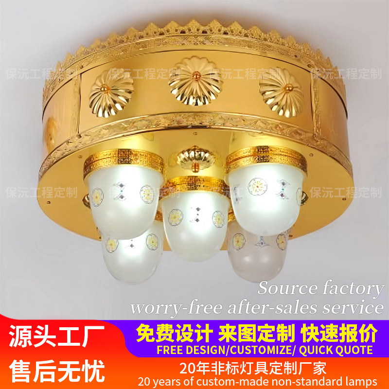 Customized Chandelier Xinjiang Thai Arabian Turkish Style Hotel Lobby Club Western Restaurant Engineering Lamps