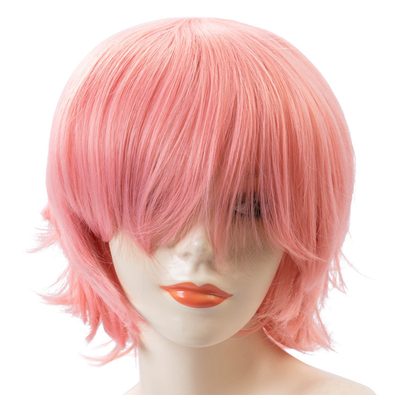 Feixiu'Er Rose Net Universal Anti-Frizz Men's Cosplay Wig High-Temperature Fiber Cos Anime Performance Wig 70 Colors