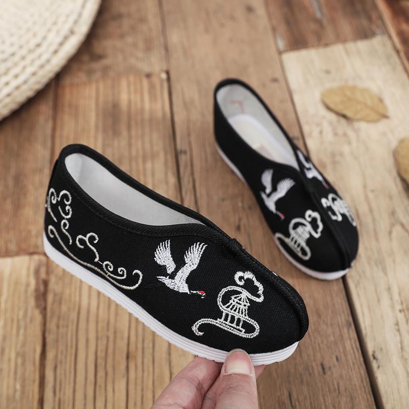 汉诺依儿童绣花鞋布鞋男童鞋刺绣鞋舞蹈鞋汉服鞋宝宝中国风演出鞋|ms